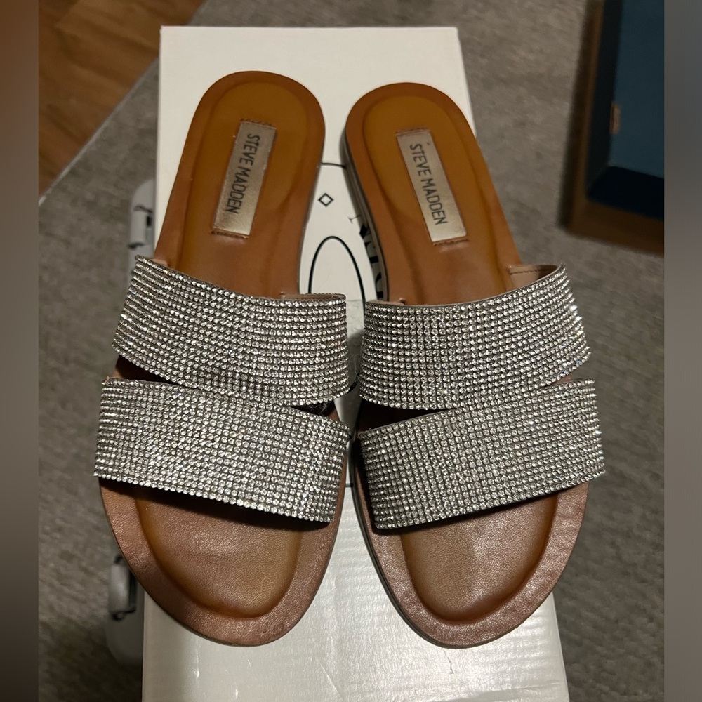 Steve Madden rhinestone sandals